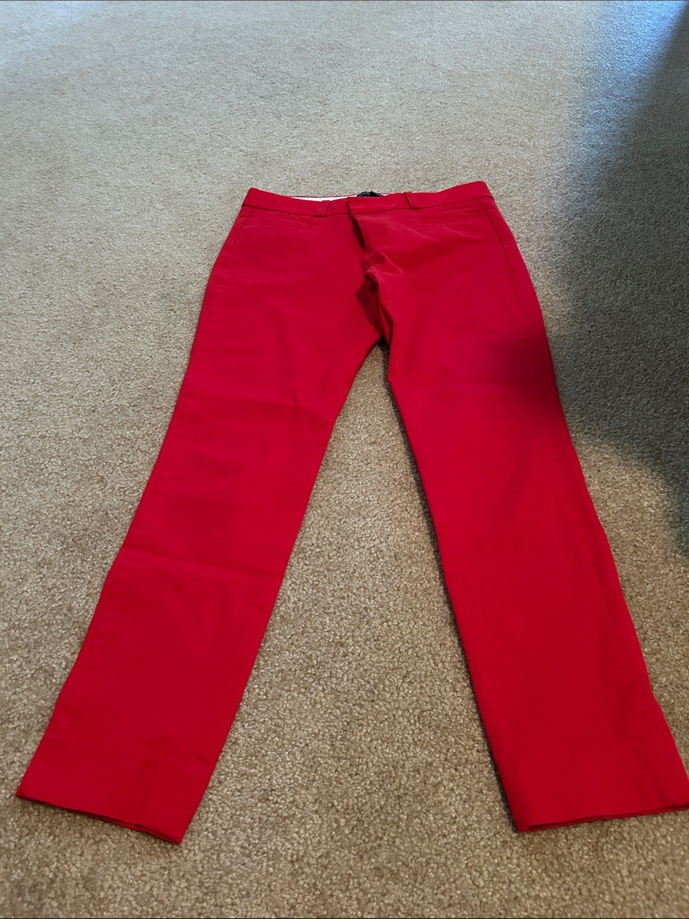 Banana Republic Red Women's Straight-Leg Pants